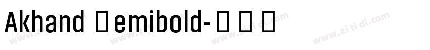 Akhand Semibold字体转换